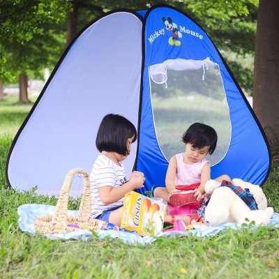 Lều Trẻ Em Tự Bung chuột Mickey màu xanh